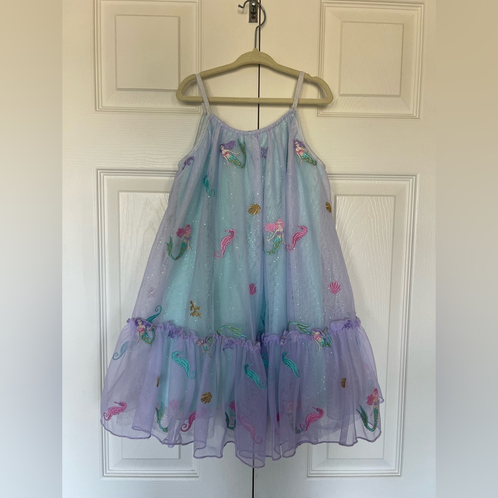 Zunie Aqua and Lavender Mermaid Dress